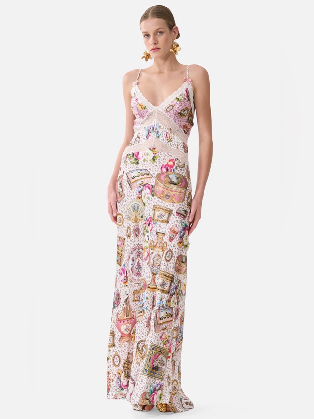 Camilla Long Bias Slip Dress. Size Xxs. In The Heart Of Art